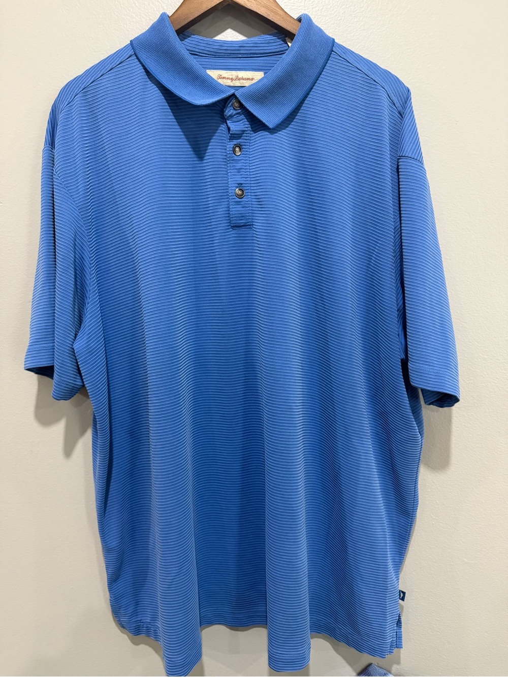 Tommy Bahama Men's Ruffle Blue Short-Sleeve Polo size XXL